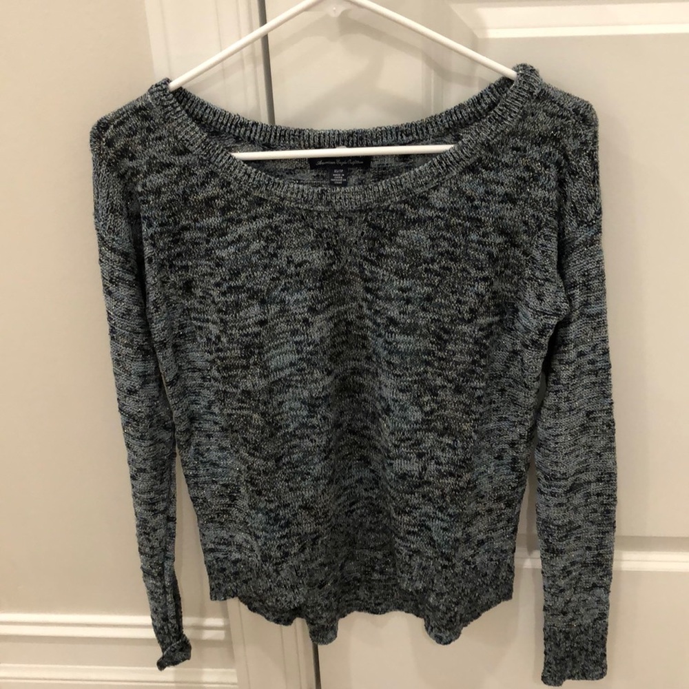 Blue sparkly sweater